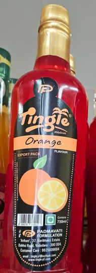 Tingle Squash 750ml Orange