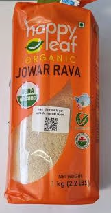 Happy-Leaf Rava 1kg Organic-Jowar